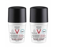 "Vichy" 48 valandų trukmės antiperspiranto rutuliukų rinkinys vyrams "Homme 48h" (antiperspirantas) 2 x 50 ml