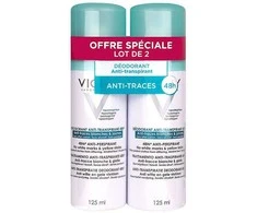 Vichy Anti-Perspirant Dezodorantas 48H purškiamas antiperspirantas, 2x125 ml