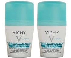 "Vichy" rutulinių antiperspirantų nuo baltų ir geltonų dėmių rinkinys 2 x 50 ml