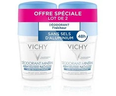 "Vichy" mineralinio dezodoranto rutuliukų rinkinys (mineralinis dezodorantas) 2 x 50 ml
