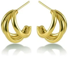 Victoria Walls Elegant auksinis-plated earrings Mirevia Gold VWE260746G