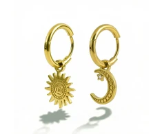 Victoria Walls Gold-plated 2-in-1 earrings with pendants VWE260736G