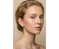 Victoria Walls Gold-plated earrings Flowers Gold Bijou Mystique VWE260603G