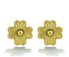 Victoria Walls Gold-plated stud earrings Flowers VWE260582G
