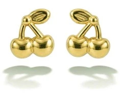 Victoria Walls Playful auksinis-plated earrings Cherry Gold VWE260763G