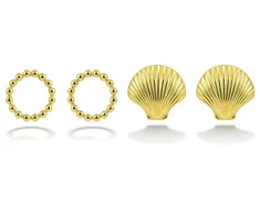 Victoria Walls Set of auksinis-plated earrings VWS260848G (2 pairs)