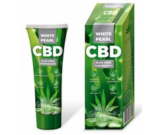 Vitalcare Baltas Pearl CBD Aloe Vera Dantų pasta