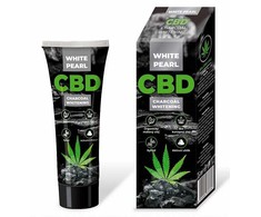 Vitalcare Baltas Pearl CBD Charcoal Whitening Dantų pasta