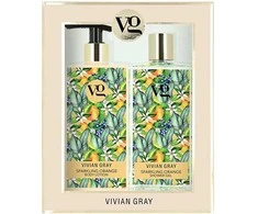 Vivian Gray Vivian Pilkas kosmetikos rinkinys Sparkling Oranžinis (dušo želė – kūno losjonas)