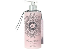 Vivian Gray Vivian Pilkas kreminis skystas rankų muilas Aroma Selection Lotus &amp; Rose (Kreminio muilas), 400 ml