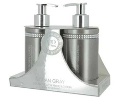 Vivian Gray Pilkas Crystals Set rankų priežiūros rinkinys (rankų losjonas, 250 ml + skystas muilas, 250 ml)