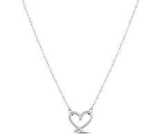 Vuch Charming steel pakabukas Heart Emery Sidabrinis