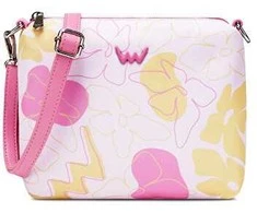 Vuch Dámská crossbody kabelka Nuria Flowers Line Rožinė