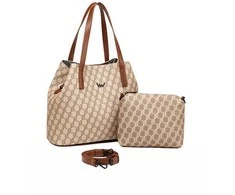 Vuch Women's handbag Roselda MN Brown 2 in 1