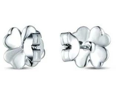 Vuch Delicate steel earrings Fouria Sidabrinis Clover