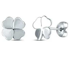 Vuch Delicate steel earrings Fouria Sidabrinis Clover