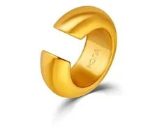 Vuch Distinctive single auksinis-plated earring Mirn Gold