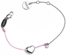 Vuch Fashion Shiny Heart Rožinė apyrankė