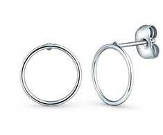 Vuch Minimalist steel earrings Ring Qupia Sidabrinis
