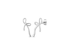 Vuch Modern steel earrings Bows Stellara Sidabrinis