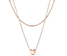 Vuch Original Detis Rose Gold Double Necklace