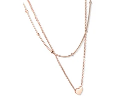 Vuch Original Detis Rose Gold Double Necklace