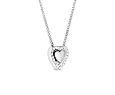 Vuch Romantic steel pakabukas with crystals Lunira Sidabrinis