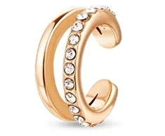 Vuch Split single earring with zircons Vein Rose Gold
