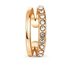 Vuch Split single earring with zircons Vein Rose Gold