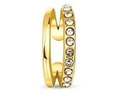 Vuch Vein Gold split single earring with zircons
