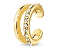 Vuch Vein Gold split single earring with zircons
