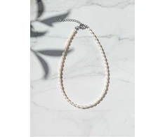 Vuch Women's pakabukas made of real pearls Mireya Sidabrinis
