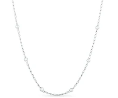 Vuch Women's pakabukas with pearls Kruwen Sidabrinis