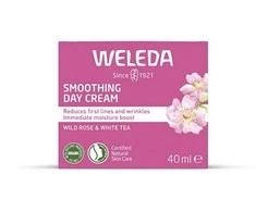Weleda Wild Rose &amp; Baltas Tea Smoothing Day Kreminis Day Kreminis