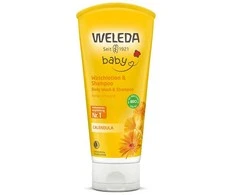 Weleda Baby szampon i płyn do mycia ciała su nagietkiem lekarskim 200ml