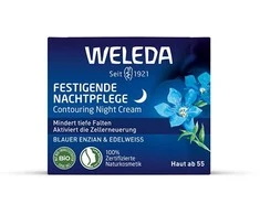 Weleda Mėlyna Gentian &amp; Edelweiss Contouring Night Kreminis Night Skin Kreminis