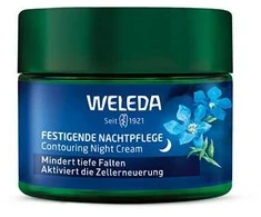 Weleda Mėlyna Gentian &amp; Edelweiss Contouring Night Kreminis Night Skin Kreminis