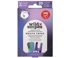 Wild Stripes „Sunset Mouth Patches“ pleistrai nosies kvėpavimui naktį (burnos pleistrai) 20 vnt.