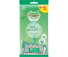 Wilkinson Sword Vienkartinis skustuvas moterims My Intuition Comfort Sensitiv e 8 + 4 vnt