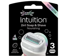 Wilkinson Sword Intuition Soap and Shave maitininantis Replacement Heads 3 pcs