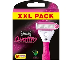 Wilkinson Sword Quattro For Women Keičiamas peiliukas moterims, 1 balení