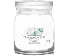 Yankee Candle Aromatinė žvakė Signature glass medium Baby Powder 368 g