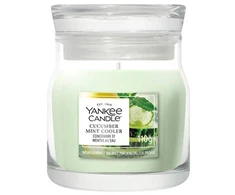 Yankee Candle Signature scented candle small glass Cucumber Mint Cooler 110 g