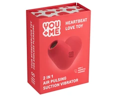 Youme Heartbeat Love Toy suction vibrator 1 pc.