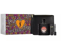 Yves Saint Laurent Juodas Opium rinkinys moterims (EDP, 50 ml + blakstienų tušas Volume Extreme Lash Clash, 2 ml + kosmetinė)