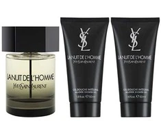 Yves Saint Laurent La Nuit De L'Homme komplektas tualetinio vandens purškiklis 100ml + dušo želė 2x50ml