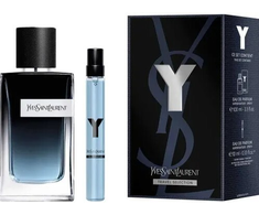 Set Yves Saint Laurent: Y Eau De Parfum For Men, 100 ml + Y Eau De Parfum For Men, 10 ml