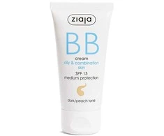 Ziaja BB krém pro mastnou a smíšenou pleť SPF 15 Dark/Peach Tone (BB Kreminis) 50 ml
