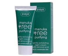 Ziaja Night Kreminis švelniai šveičiamasis Manuka Tree Purifying 50 ml