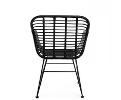 Homla JARDIN Juoda austa kėdė 57x62x81 cm